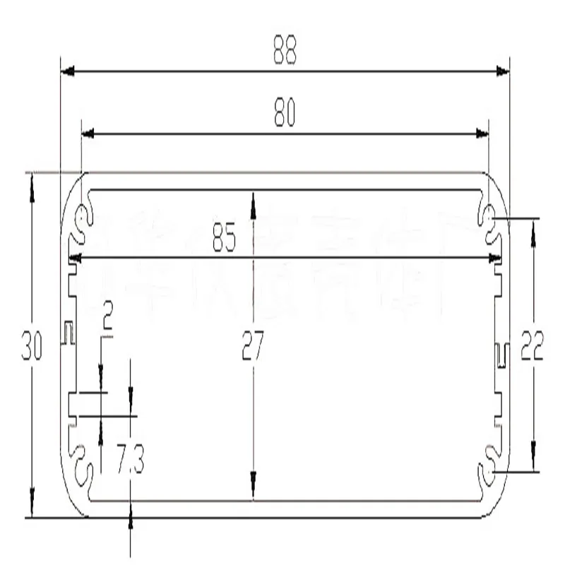 1 шт szomk Матовый алюминиевый корпус для управления электроники pcb borad box 30*88*120 мм|box