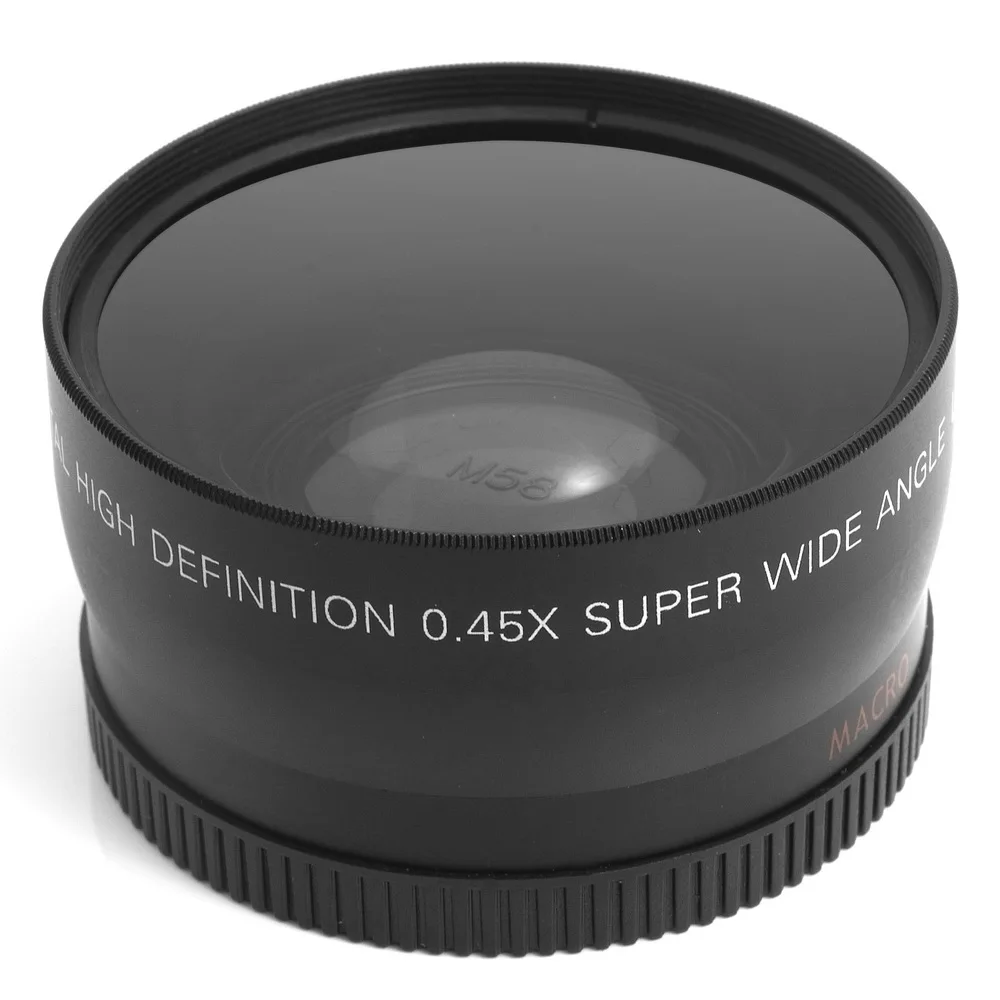 58mm 0.45X Wide Angle Macro Lens for Canon EOS 650D 50D 40D 400D 450D LF037 | Электроника