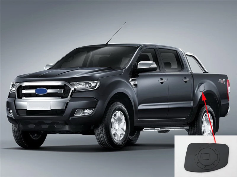 Подходит для рейнджеров wildtrak 2016 аксессуары черная крышка топливного бака дверей