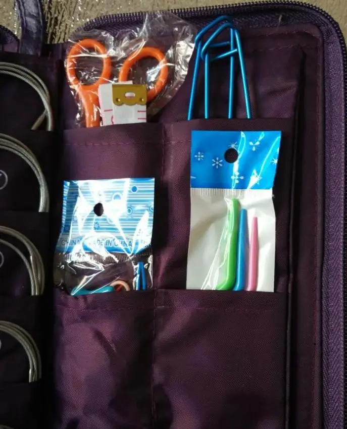 Швейные иглы кольцевые крючки для вязания крючком прямые из нержавеющей стали