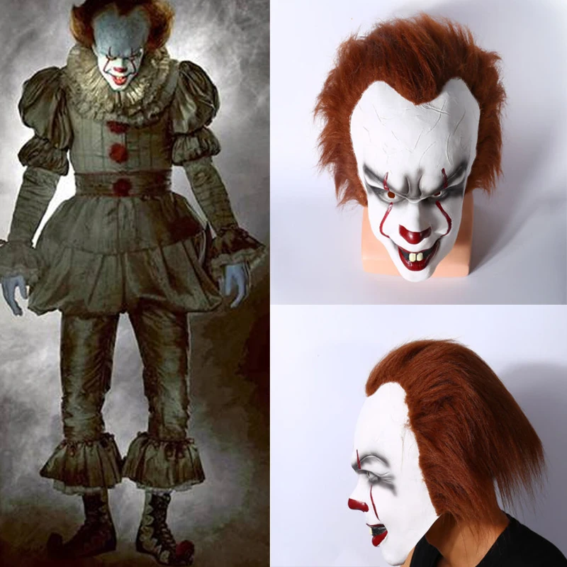 2017 Горячая фильм Стивена Кинга это Джокер маска пеннивайза полный уход за кожей