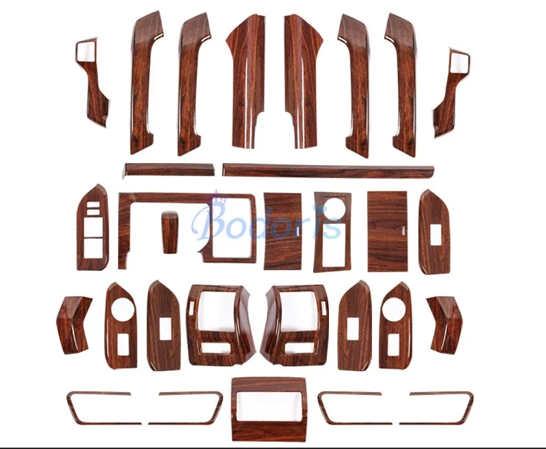 Для Toyota Land Cruiser 150 Prado LC150 FJ150 2010 2011 2012 2013 2014 2015 2016 2017 деревянный Цвет отделка Панель