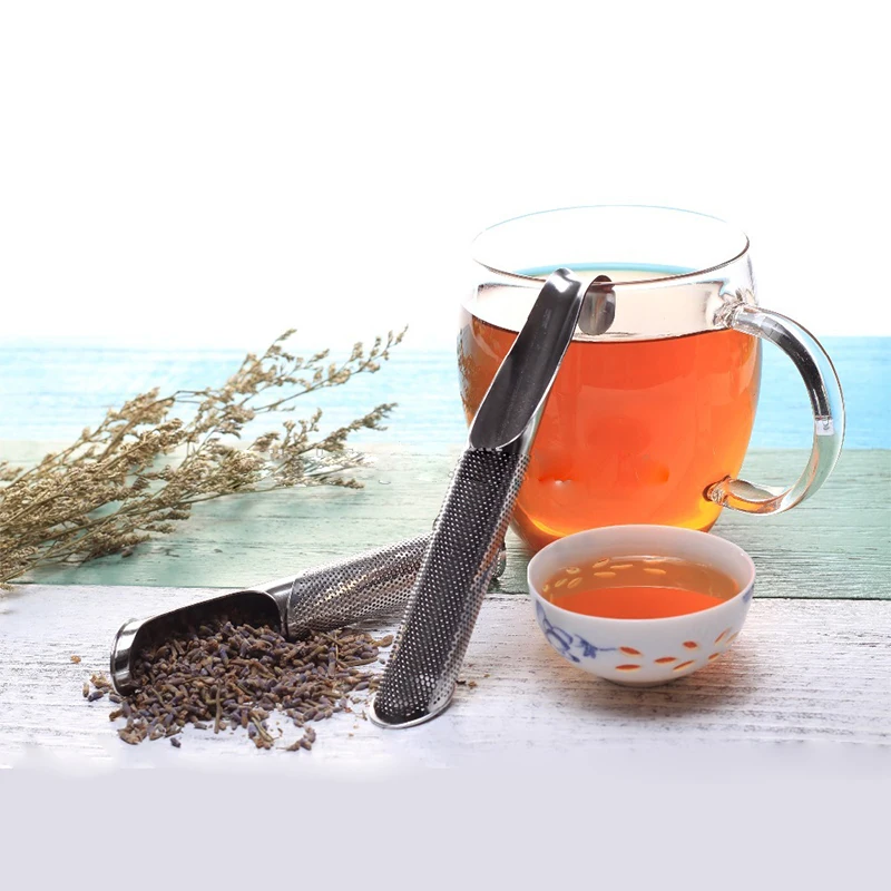 Stainless Steel Tea Infuser Pipe Design Strainer Steeper Reusable Bag Fine Mesh Filter for Loose Leaf Herbs Teaware | Дом и сад