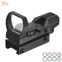 20mm 11mm holographic sight rifle scope hunting optics tactical aiming device 4 reticle collimator sight reflex red green dot