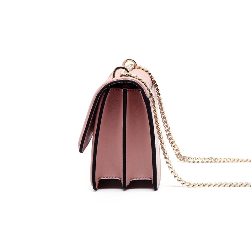 Оптовая продажа женская сумка из натуральной кожи с бриллиантом мессенджер для