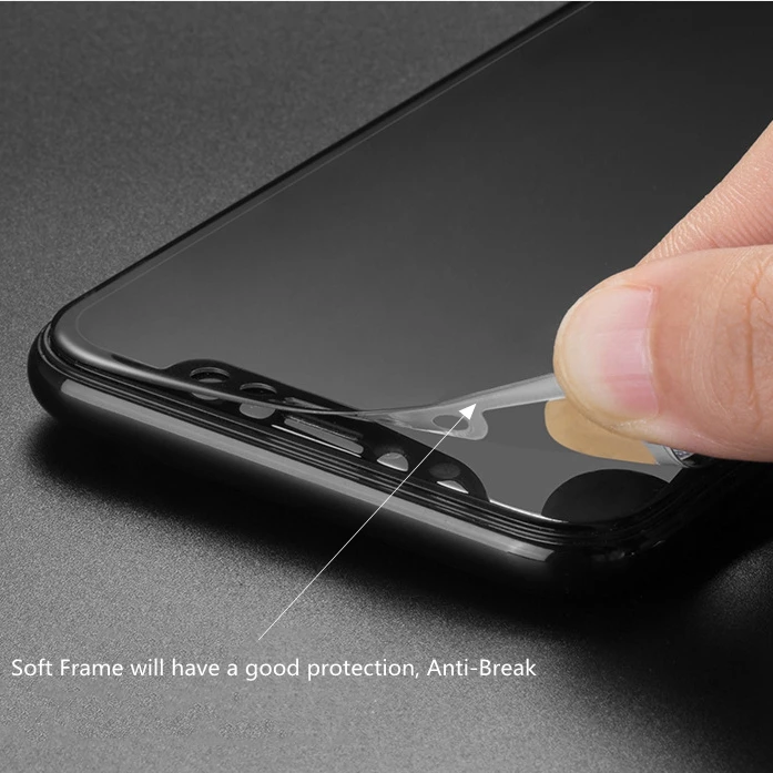 10 шт./лот полноэкранный защитный чехол из закаленного стекла для iphone X Прозрачная