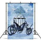 Тыква автомобиль фон для фотосъемки снежные фоны для фотостудии ребенок душ ткань печать фото фон для фотосъемки