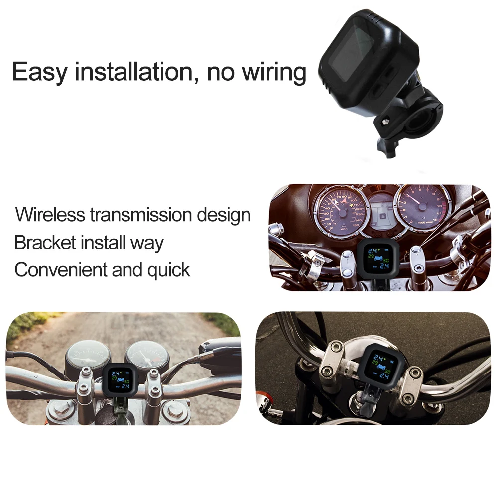 Система контроля давления в шинах мотоцикла супер Водонепроницаемая