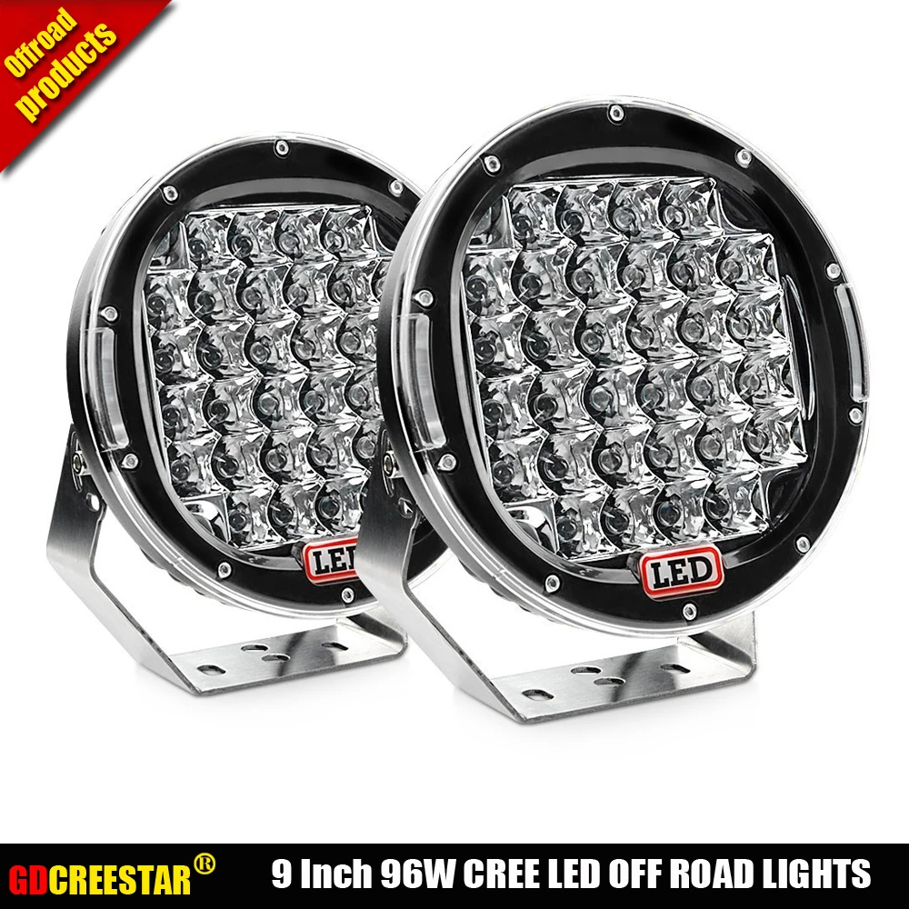 9 дюймовый светодиодный рабочий светильник 96 Вт 12 В 24 4x4|led work light|led light 12v4x4 lights |