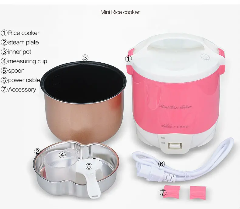 Многофункциональный Электрический мини отпариватель для рисоварки Портативный