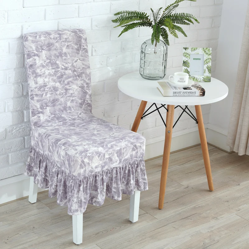 Высококачественный чехол на стул с юбкой из разноцветного спандекса|chair cover|decorative