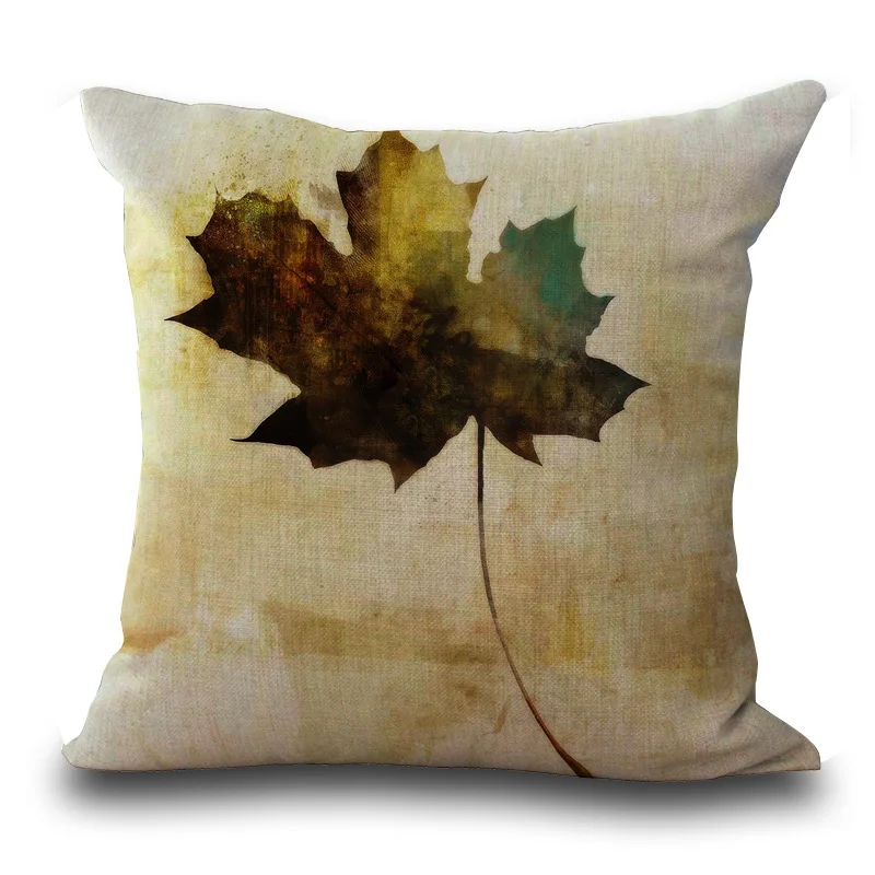 1 шт креативный дизайн Ручная роспись Клиновых листьев сиденье hug наволочка