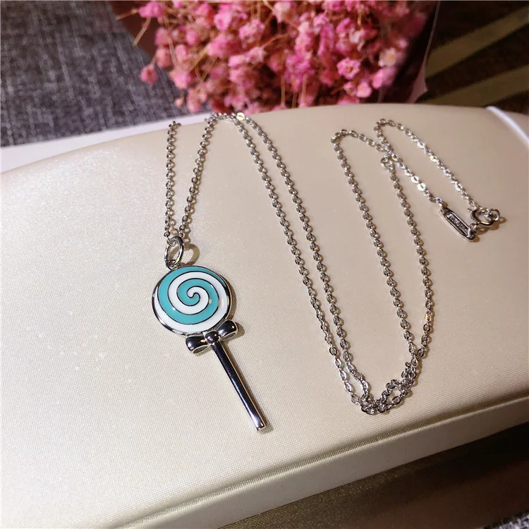 

All Matching Lovely Designer Fashion Statement Lollipop Pendant Real 925 Sterling Silver Naughty Women Necklace