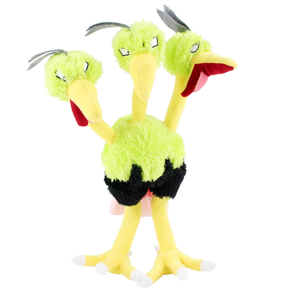 27cm Dodrio Alola Плюшевые игрушки Gliscor Pangoro Buzzwole Guzzlord Swampert Lucario Dodrio Hoothoot Ariados Armaldo мягкие куклы - Цвет: 27cm Dodrio Alola