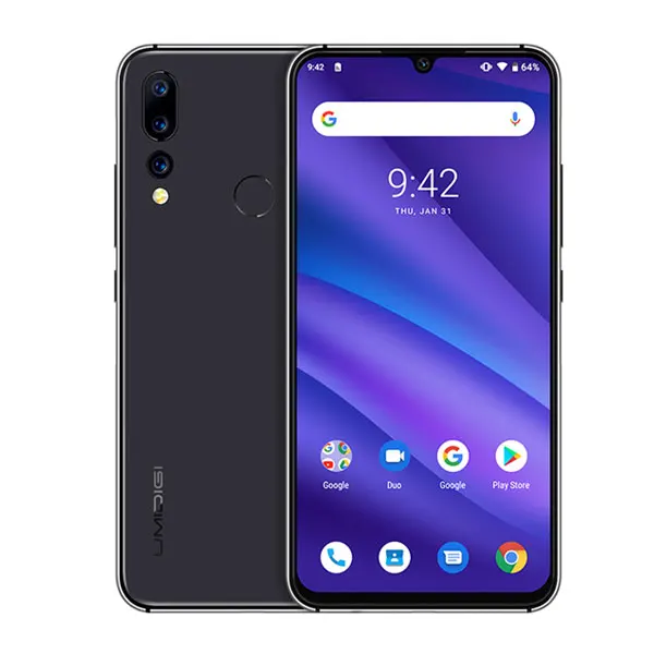 Space Grey UMIDIGI A5 PRO Global Band 16 МП Тройная камера Android 9,0 Восьмиядерный FHD 6,3 '+ экран капли воды 4150 мАч 4 Гб+ 32 Гб мобильный телефон - Цвет: Space Grey