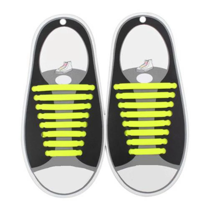 Эластичные шнурки для кроссовок модные силиконовые подходят всех видов