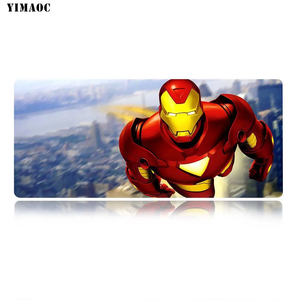 MP8 30x80cm YIMAOC Marvel Железный человек арт коврик для мыши 30x80 см компьютерная коврик для мыши Противоскользящий натуральный резиновый игровой коврик для мыши - Цвет: MP8 30x80cm