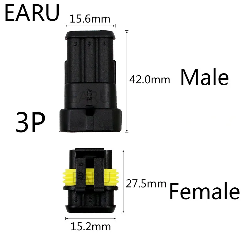 5 комплектов в комплекте 2 pin 1/2/3/4/5/6 Way AMP 1 Супер уплотнительное уплотнение