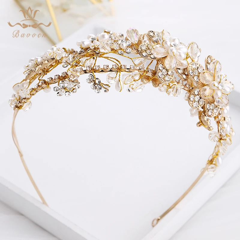Повязки на голову с кристаллами в европейском стиле для принцесс свадебные