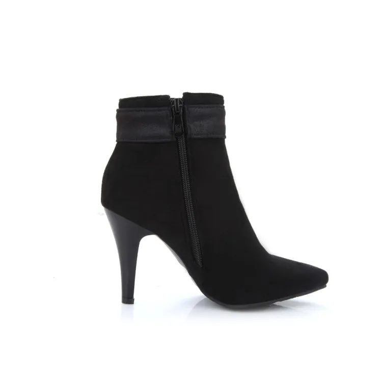 Женские зимние ботинки с пряжкой на каблуке молнии|fashion winter boots|winter bootsboots for woman |