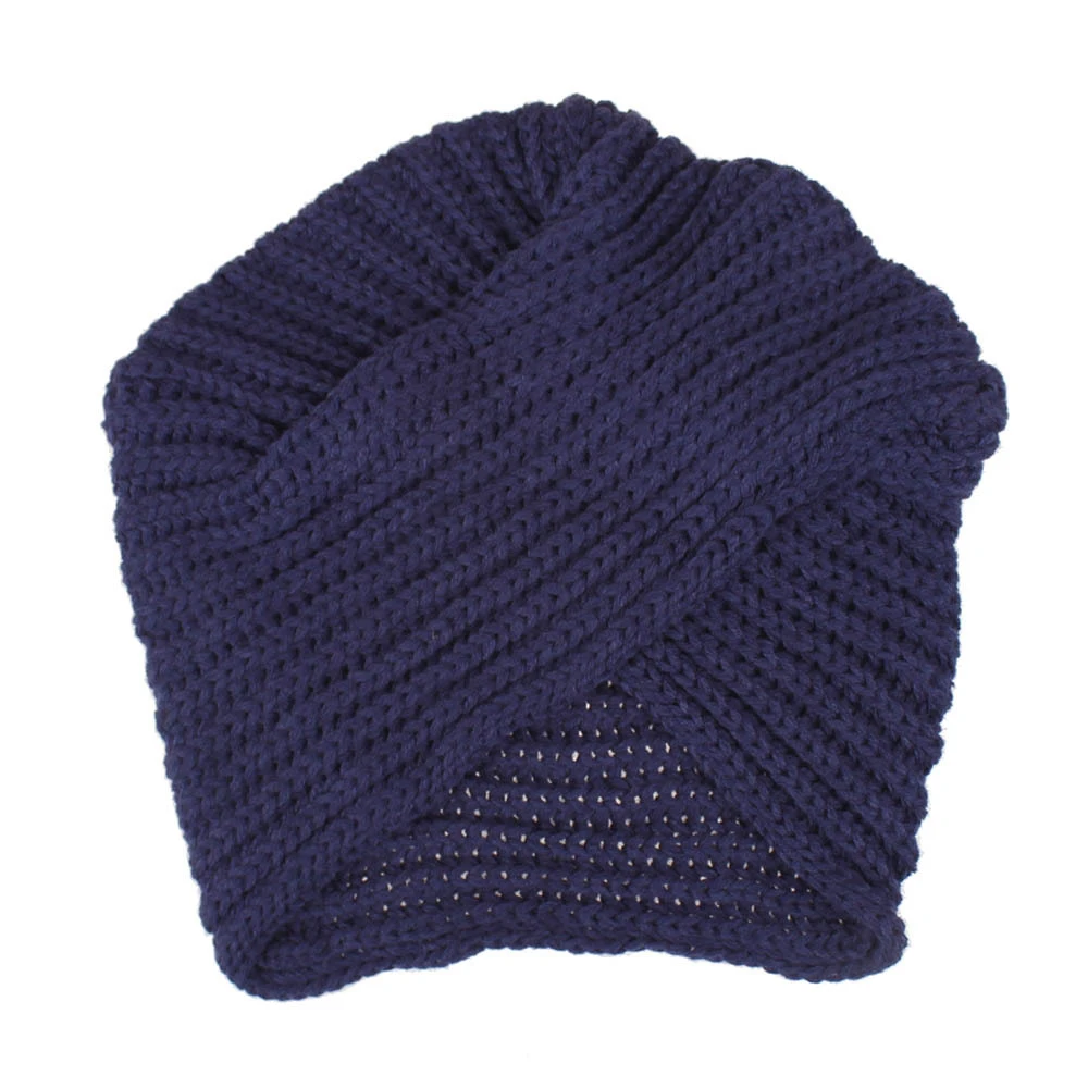 Женская кашемировая шерстяная вязаная шапка теплая мягкая богемная шляпа