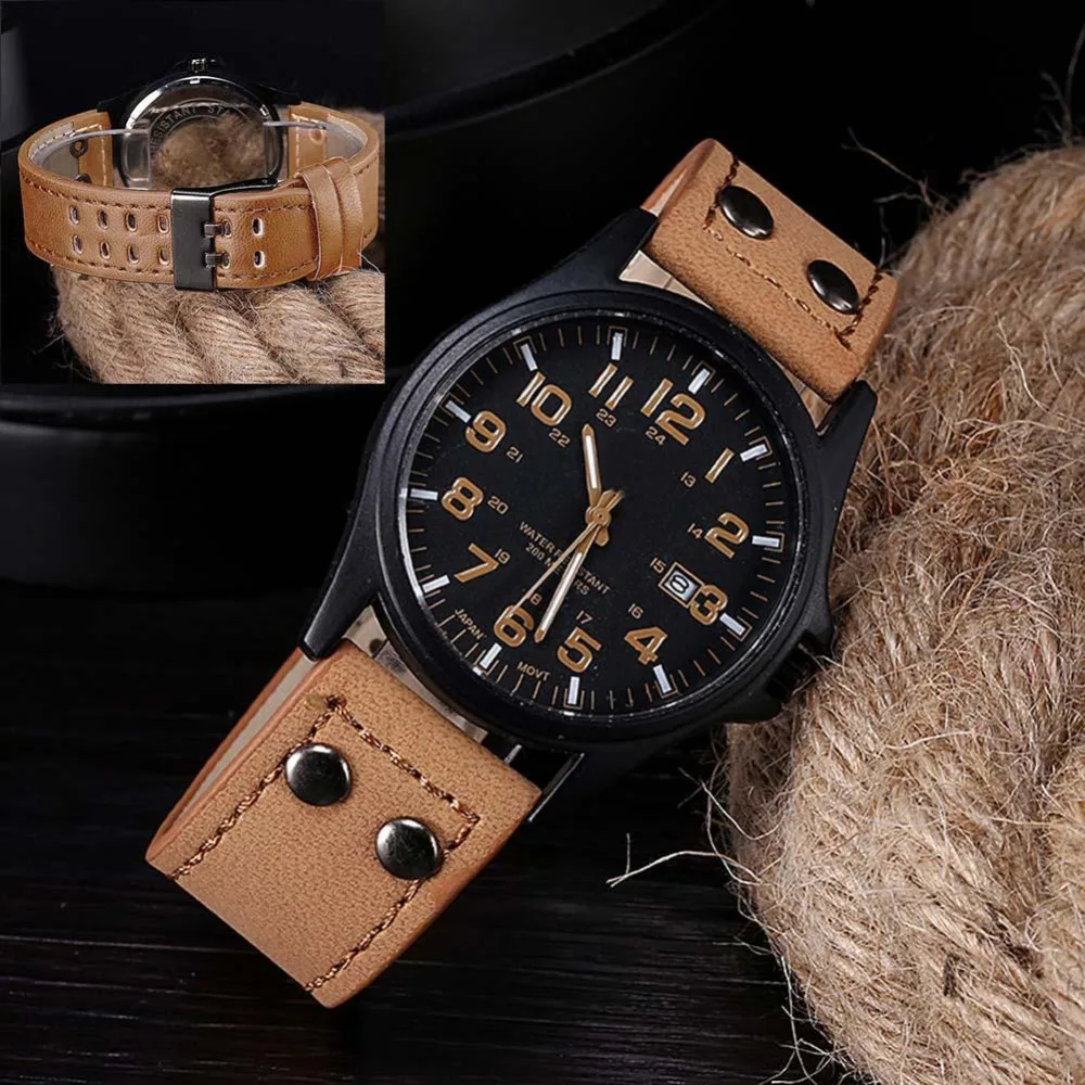 Потрясающие Новые Роскошные Кварцевые Спортивные армейские с Циферблатом из