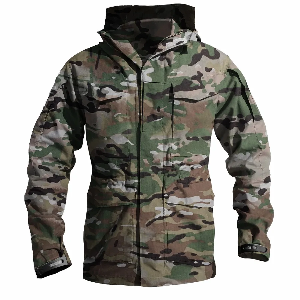 CP camo Мужские зимние куртки и пальто, парка, тонкая верхняя одежда, водонепроницаемая ветрозащитная ветровка, походная армейская военная куртка, мужское тактическое пальто - Цвет: CP camo