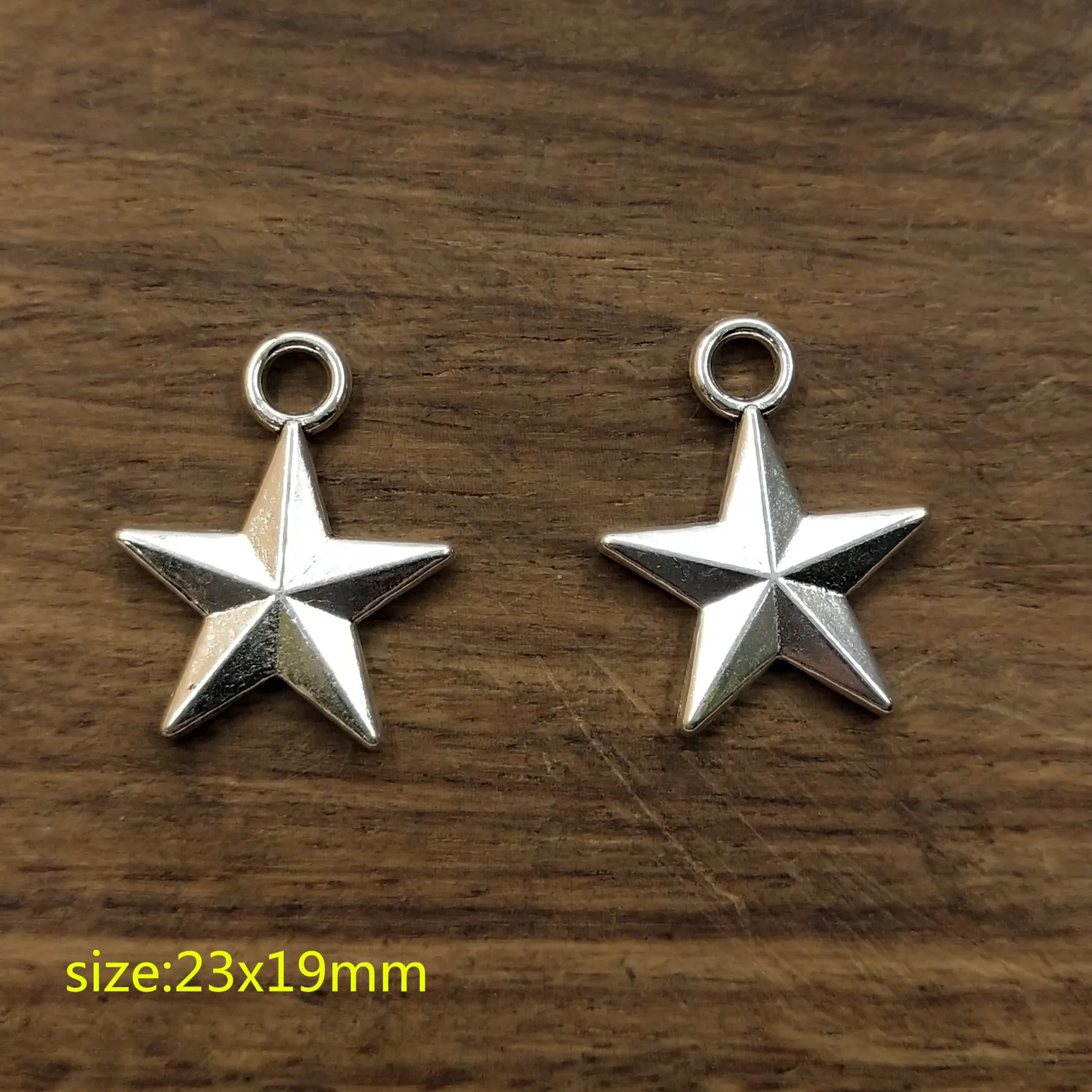 10 шт. Подвески в виде пентаграммы тибетские посеребренные антикварные ювелирные