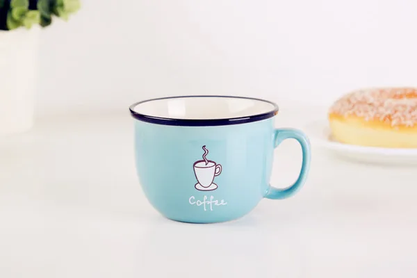 Zakka креативная и практичная маленькая керамическая чашка ярких цветов | Дом сад