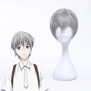 Anime Fruits Basket Cosplay Wigs Hatsuharu Souma Cosplay Wig Heat Resistant Synthetic Wig Hair Halloween Carnival Party