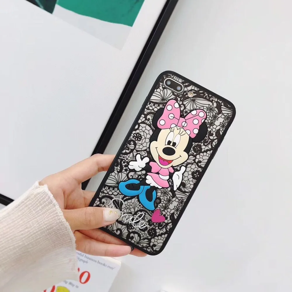 Минни Пластик чехол для Samsung Galaxy J2 Core J4 J6 плюс A6 плюс A7 A8 A9 A10 A20 A30 A40 A50 A60 A70 A80 M10 M20 M30