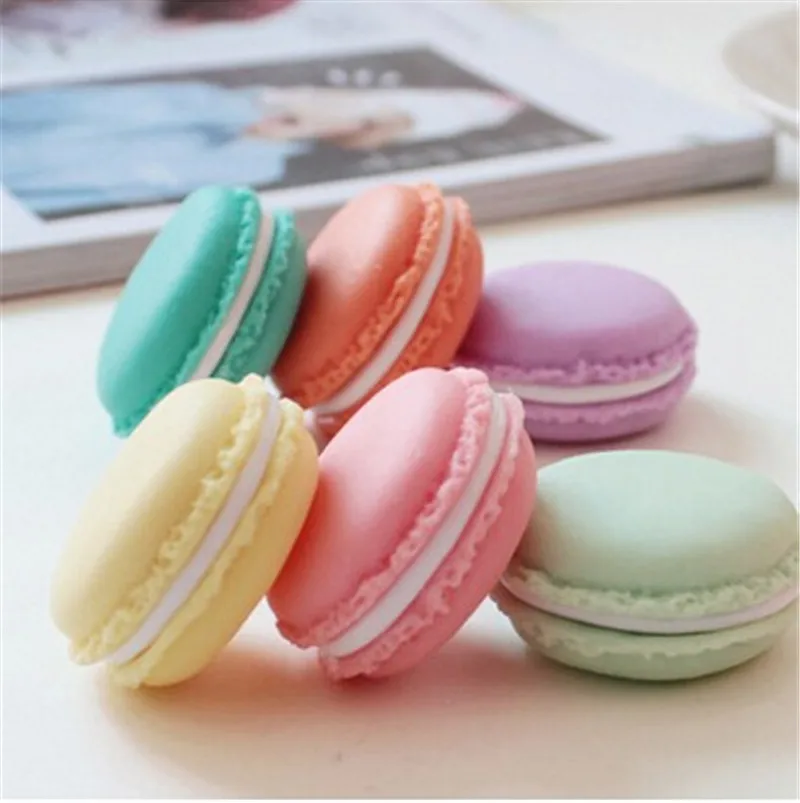 

6 pcs/lot Cute Mini Candy Color Clips Dispenser Mocaron Storage Organizer Box for Eraser Zakka Gift Stationery School Office