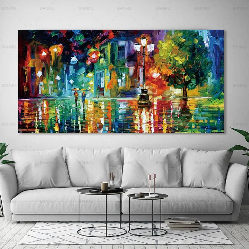 Настенный плакат художественная настенная живопись холст картина современный