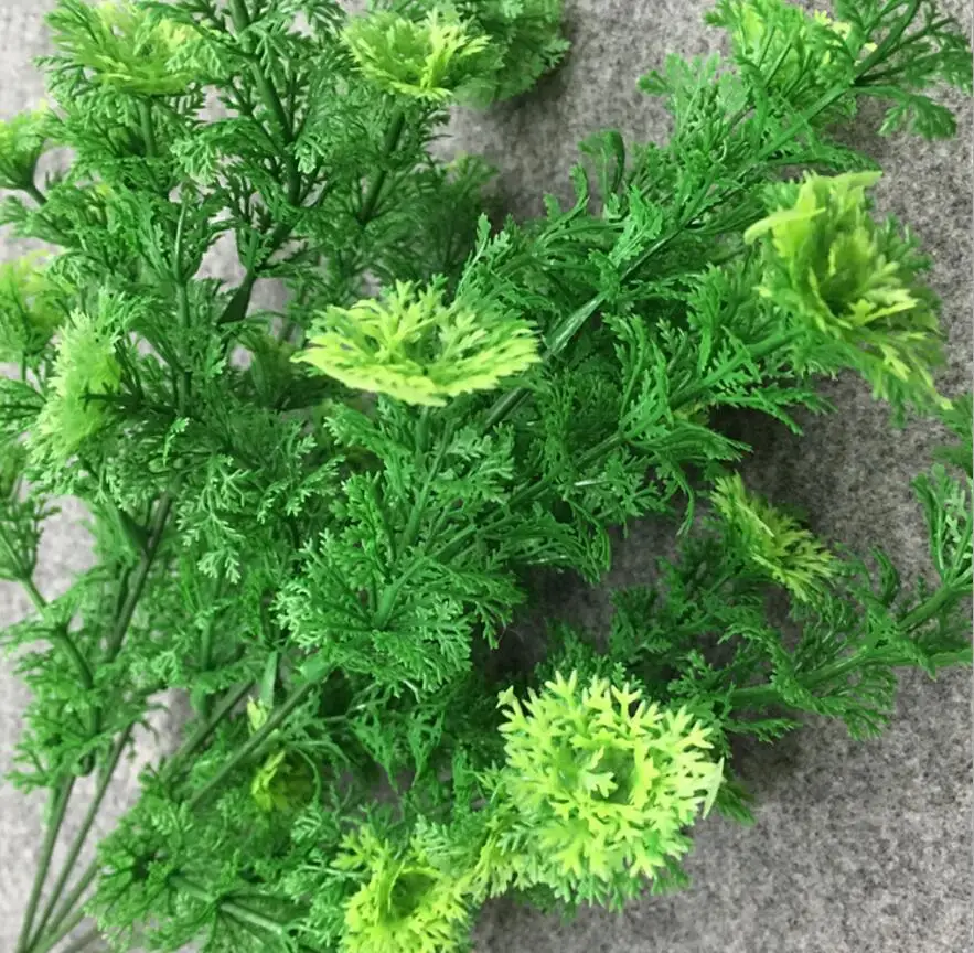 10 шт. искусственная Коралловая трава папоротник ветка зелени для стены фон