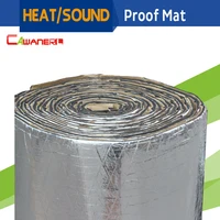 Cawanerl 1 Roll 4sqm Car Truck Boat Heat Thermal Sound Shield Insulation Proof Mat Deadener Anti Noise Deadening 400CM X 100CM