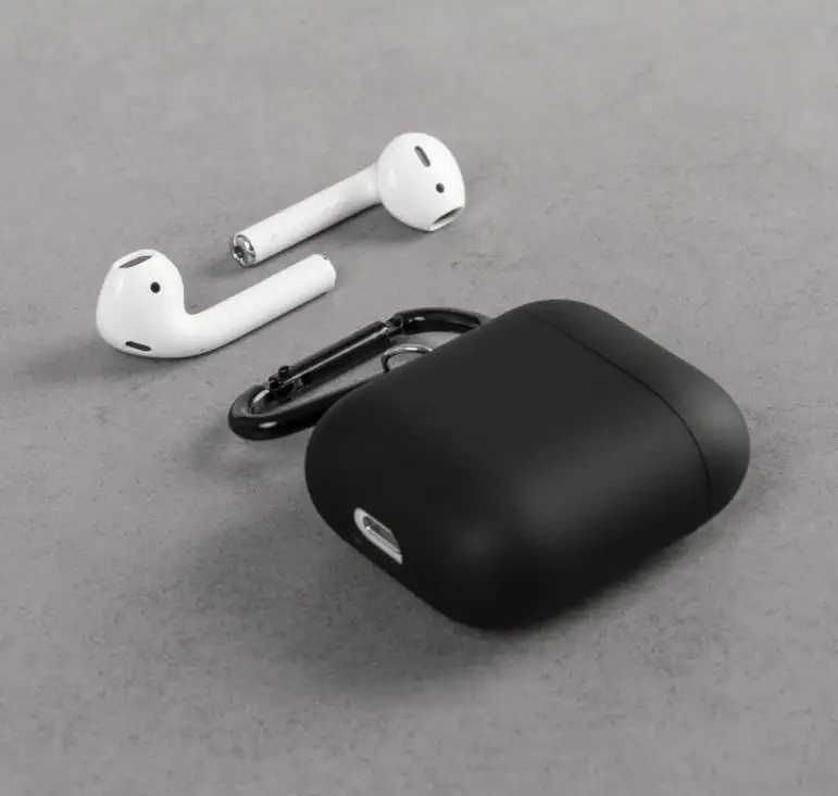 Чехол для наушников xiaomi mijia Apple AirPods, легко заряжаемый силиконовый Bluetooth беспроводной чехол для наушников с карабином