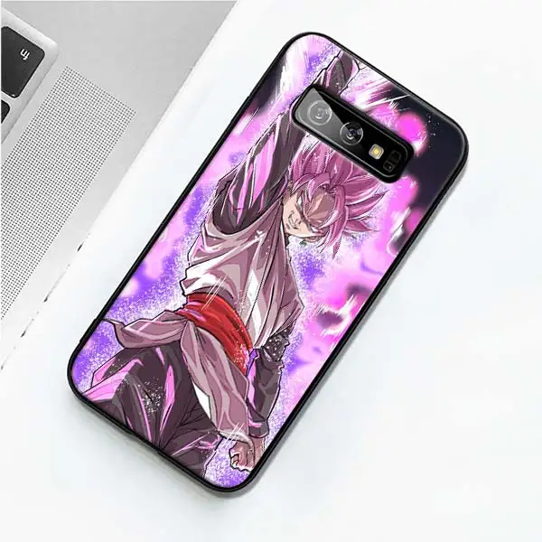 004 Dragon Ball Z плакат Черный силиконовый чехол для samsung Galaxy S10 S10e S8 S9 плюс S7 A40 A50 A70 Note 8 9 мягкий чехол Coque - Цвет: 004