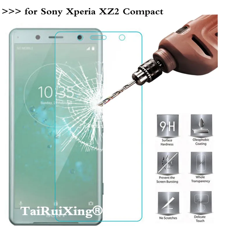 2.5D 0 26 мм 9H закаленное стекло для защиты экрана Sony Xperia XZ2 Compact 5 дюйма закаленная