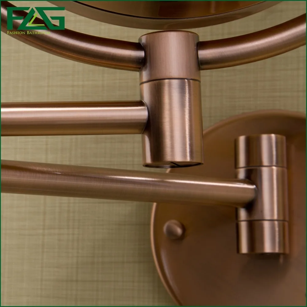 FLG косметическое зеркало для ванной розовое золото светодиодный светильник