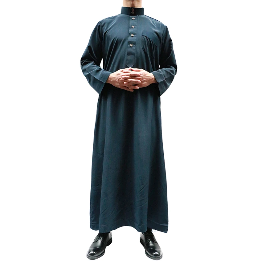 Мужской зимний плотный костюм с длинным рукавом Jubba tobe мусульманские