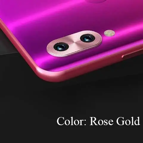 Rose Gold Металлическая защитная крышка для камеры для Xiao mi Red mi Note 7 pro защита mi x 3 Alu mi nium материал лучше, чем стекло для экрана - Цвет: Rose Gold