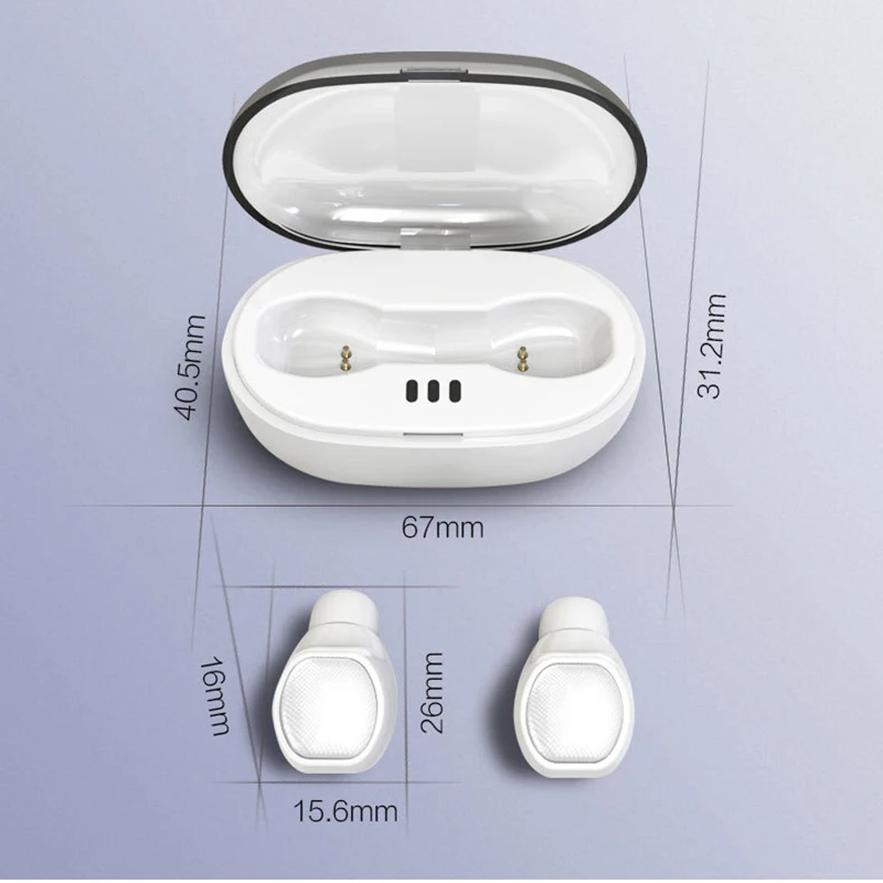 

DR10 tws earphone business Bluetooth5.0 headset wireless earbuds 3D stereo with microphone charge box CVC8.0