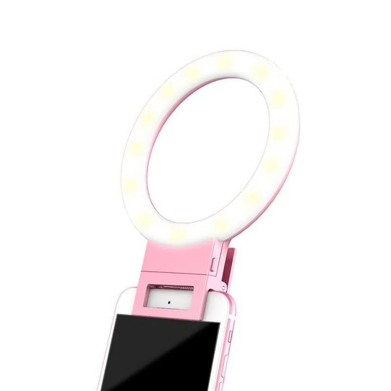 Кольцо для селфи с USB зарядкой светодиодная лампа iPhone заполняющее освещение