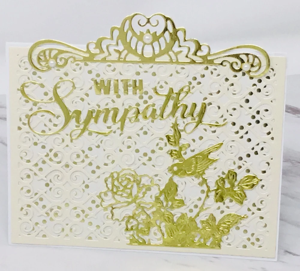 Высечки металла высечки сочувствие буквы Alinacraft скрапбук Бумага Ремесло альбом