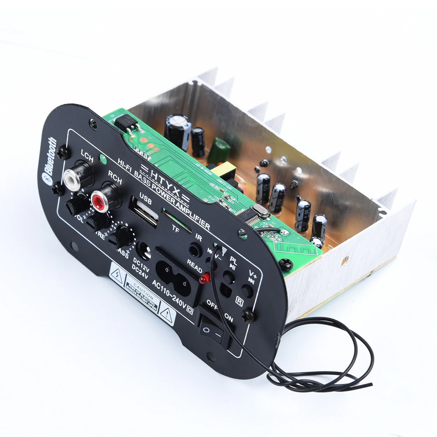 220 В 50 Вт Bluetooth HiFi бас аудио усилитель динамик USB TF MP3 FM сабвуфер динамик усилитель доска автомобильный аксессуар