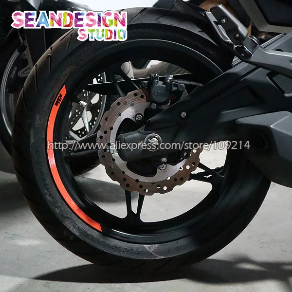 

4 Strips For KTM Duke 125 200 250 390 690 790 990 1290 RC8 RC390 Wheel Sticker Reflective Rim Bike Motorcycle