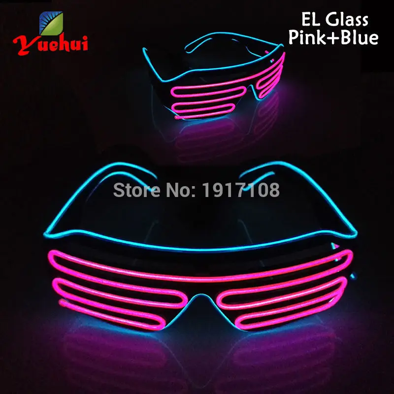 Очки светодиодные двухцветные с активацией звуком 17 видов|Сверкающие товары для