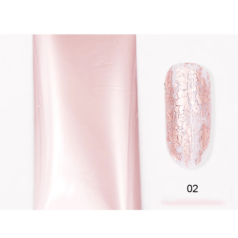 2 шт./лот розовая Фольга для ногтей Переводные УФ обертывания Гель лак наклейки