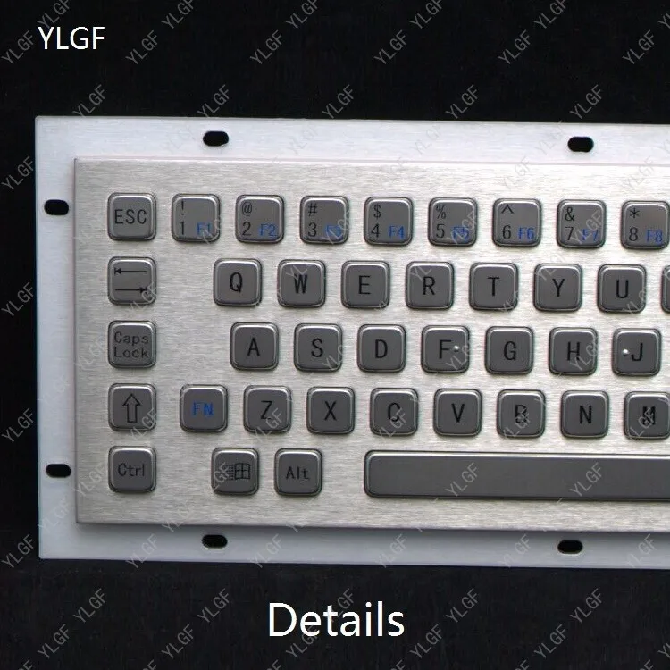 Металлическая клавиатура YLGF HS392G5-U-FN USB-интерфейс встроенная Водонепроницаемая