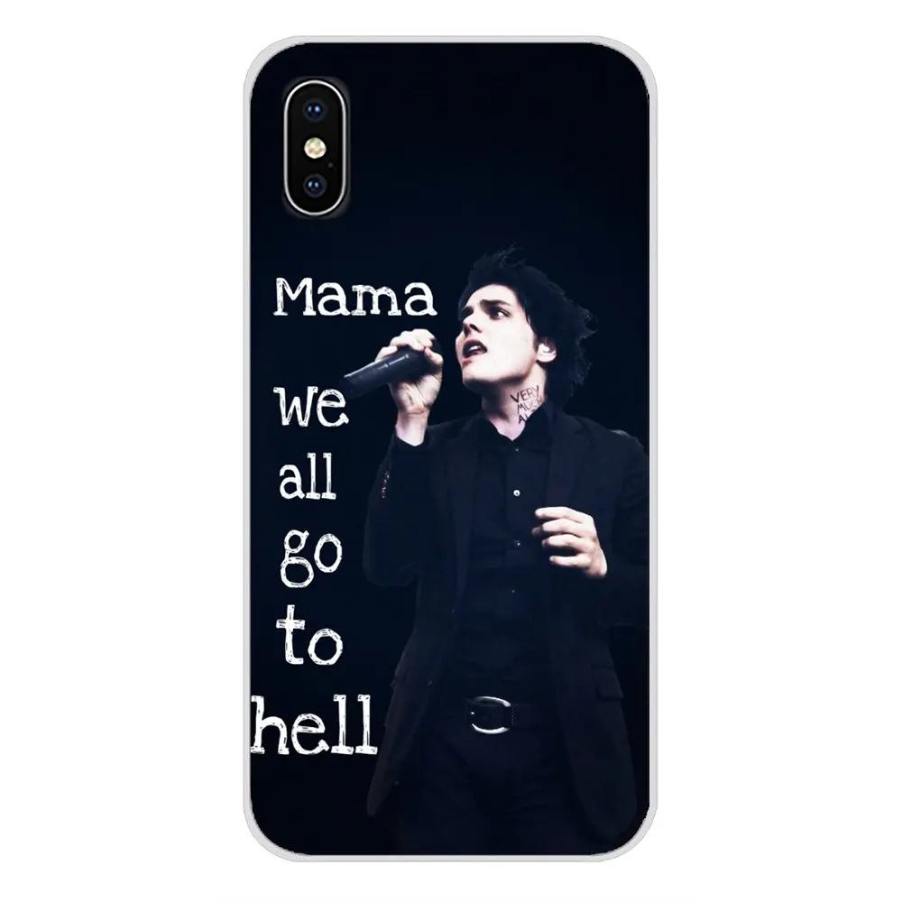 Силиконовый чехол для Apple iPhone X XR XS MAX 4 4S 5 5S 5C SE 6 6S 7 8 Plus ipod touch Gerard Way My Chemical Romance MCR |